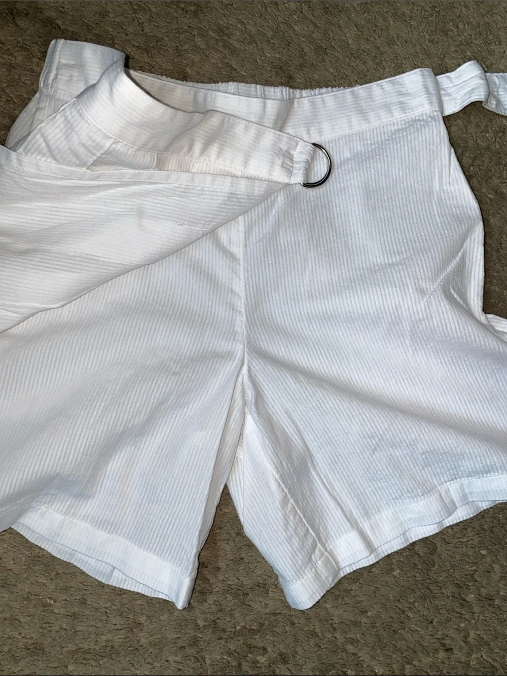 Ralph Lauren White Pleated Athletic Skort with Embroidered Pony
